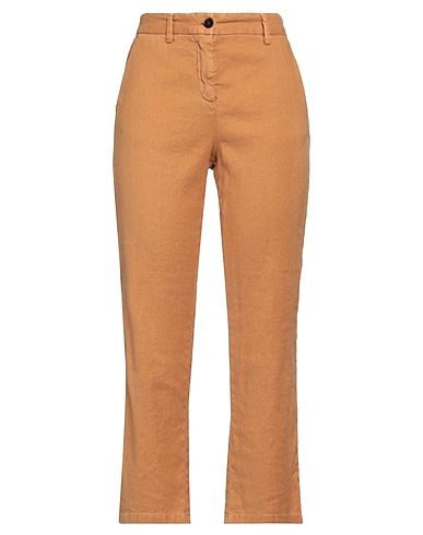 WHITE SAND Casual trouser Camel 57% Linen, 42% Cotton, 1% Elastane