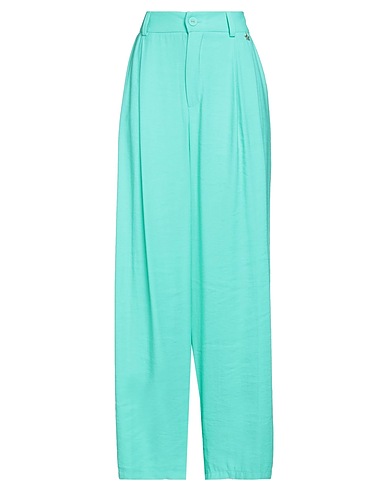 SOUVENIR Casual pants Green 90% Viscose, 10% Polyester