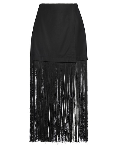 SEA Maxi Skirts Black 70% Polyester, 30% Viscose