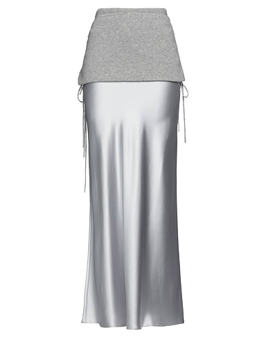 CHRISTOPHER ESBER Long skirt Grey 100% Viscose, Cashmere