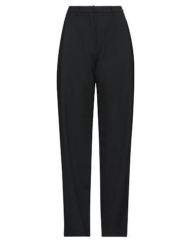 LE 17 SEPTEMBRE Casual trouser Black 100% Wool