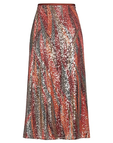 SIYU Midi skirt Rust 95% Polyamide, 5% Elastane