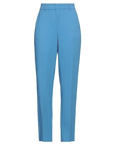 EMPORIO ARMANI Casual pants Sky blue 50% Viscose, 47% Acetate, 3% Elastane