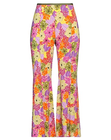 SIYU Casual pants Lime green 95% Viscose, 5% Elastane
