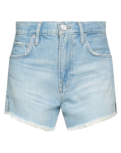 FRAME Denim shorts Blue 80% Recycled cotton, 20% Post-consumer recycled cotton