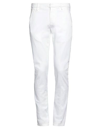 DONDUP Pantalone Bianco 98% Cotone, 2% Elastan