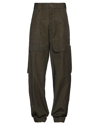 MSGM Casual trouser Military green 100% Cotton