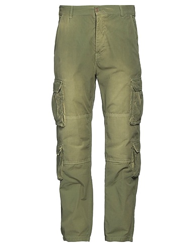 AMISH SUPPLIES Casual trouser Military green 100% Cotton