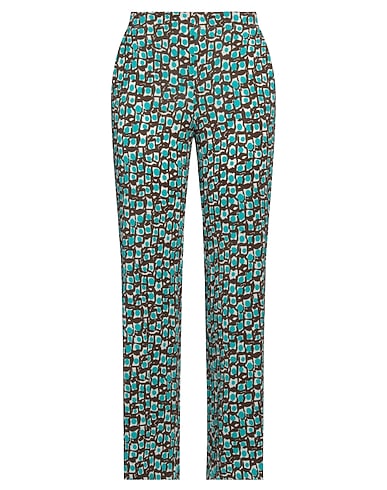 VIA MASINI 80 Casual trouser Turquoise 93% Viscose, 7% Elastane