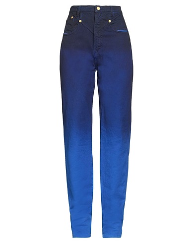 ALBERTA FERRETTI Denim pants Dark purple 100% Cotton