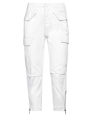 DONDUP Casual pants White 100% Cotton
