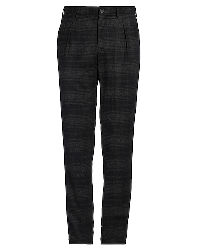 LAB. PAL ZILERI Casual trouser Black 75% Wool, 23% Polyester, 2% Elastane