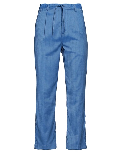 OFFICINA 36 Casual trouser Blue 83% Polyester, 15% Viscose, 2% Elastane