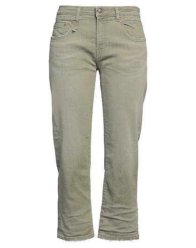 R13 Denim trousers Military green 94% Cotton, 4% Polyester, 2% Elastane