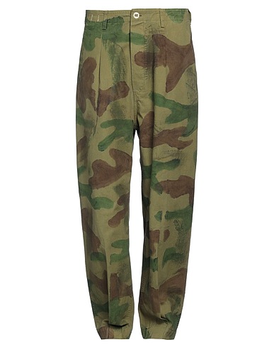 APPLIED ART FORMS Casual pants Military green 100% Cotton