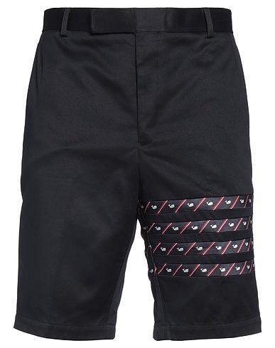THOM BROWNE Shorts & Bermuda Black 80% Wool, 10% Cotton, 10% Polyester