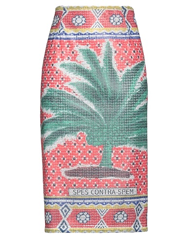 STELLA JEAN Midi skirt Red 100% Polyester