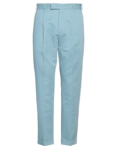 PT Torino Casual trouser Light blue 60% Cotton, 40% Linen