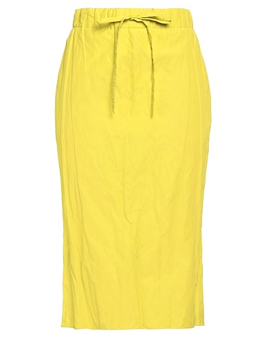 NATAN Midi skirt Lime green 53% Polyamide, 41% Cotton, 6% Metal