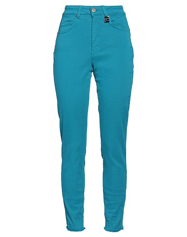 GAëLLE Paris Casual trouser Deep teal 98% Cotton, 2% Elastane