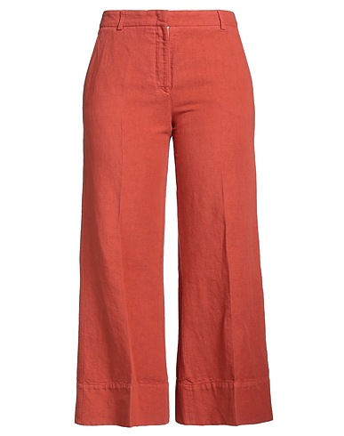 QL2  QUELLEDUE Casual trouser Rust 60% Linen, 40% Cotton