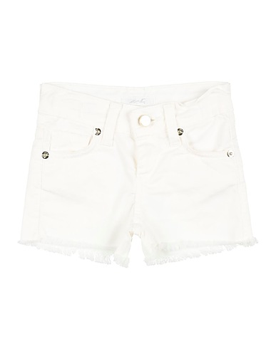 U+É Shorts & Bermuda White 97% Cotton, 3% Elastane