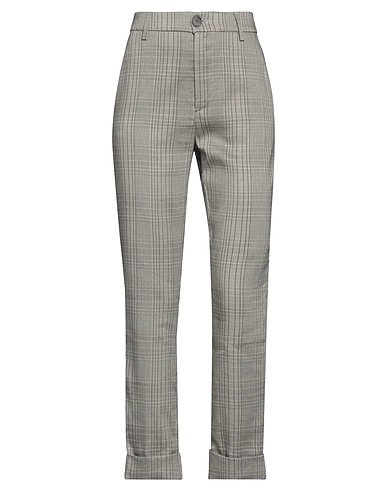 DONDUP Casual trouser Grey 67% Viscose, 30% Linen, 3% Elastane