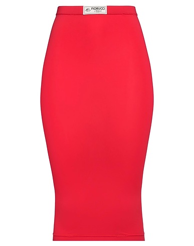 FIORUCCI Midi skirt Red 80% Polyamide, 20% Elastane