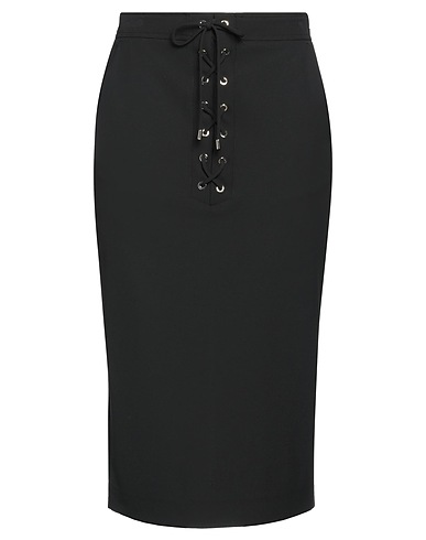 PINKO Midi skirt Black 64% Polyester, 32% Viscose, 4% Elastane