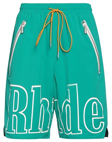 RHUDE Shorts & Bermuda Green 100% Nylon