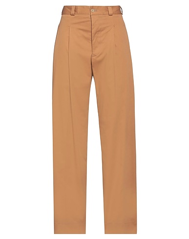 LANEUS Casual trouser Brown 97% Cotton, 3% Elastane
