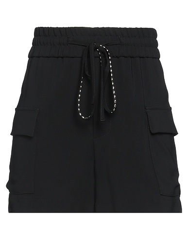 DONDUP Shorts & Bermuda Black 96% Viscose, 4% Elastane