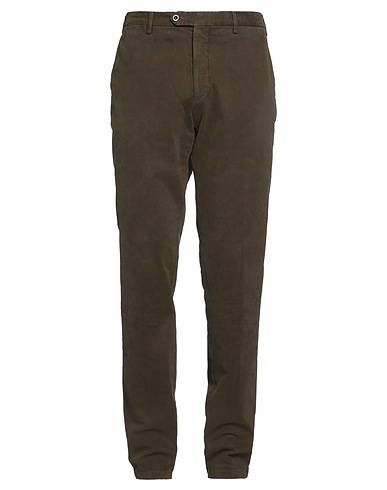 GERMANO Pantalone Verde militare 97% Cotone, 3% Elastan