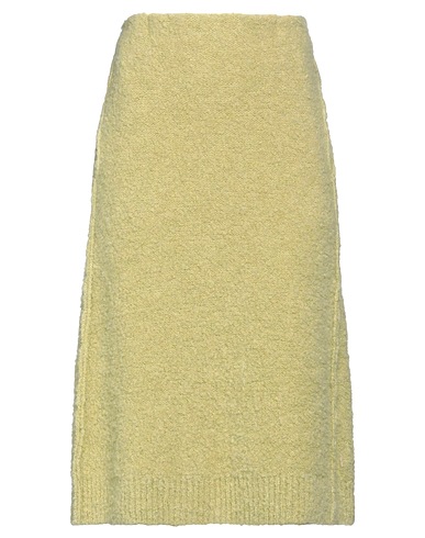 BOBOUTIC Midi skirt Sage green 48% Cashmere, 32% Alpaca wool, 20% Silk