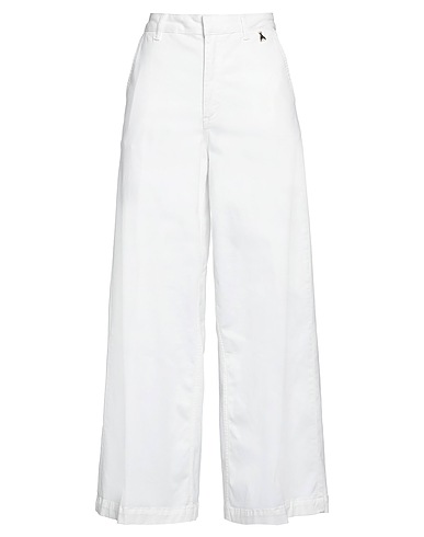 PATRIZIA PEPE Casual trouser White 97% Cotton, 3% Elastane