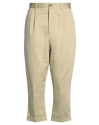 AMI ALEXANDRE MATTIUSSI Casual trouser Sage green 100% Cotton