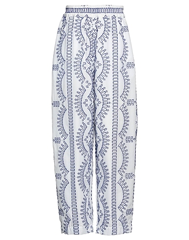 CHARO RUIZ IBIZA Casual trouser White 70% Cotton, 30% Polyester