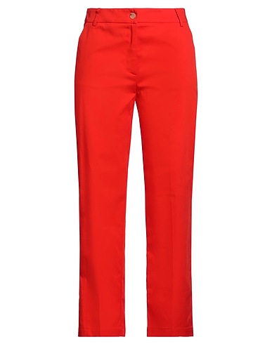 KARTIKA Casual trouser Tomato red 97% Cotton, 3% Elastane