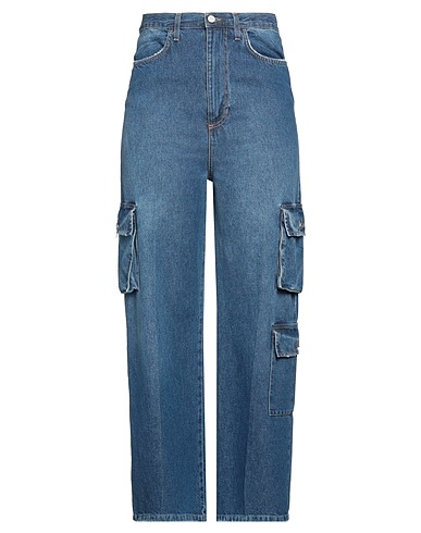 MERCI ITALIA Denim trousers Blue 100% Cotton