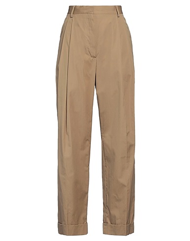DRIES VAN NOTEN Pantalone Khaki 100% Cotone