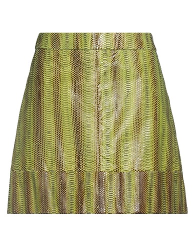 ETRO Mini skirt Light green 100% Snakeskin