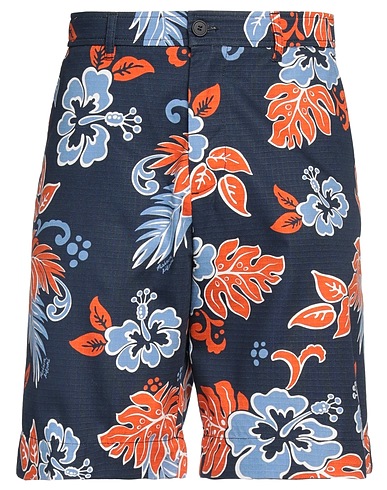 MAISON KITSUNÉ Shorts & Bermuda Midnight blue 100% Cotton