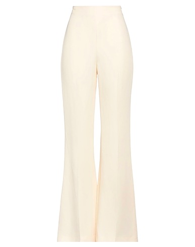 TWINSET Casual pants Cream 83% Viscose, 17% Linen