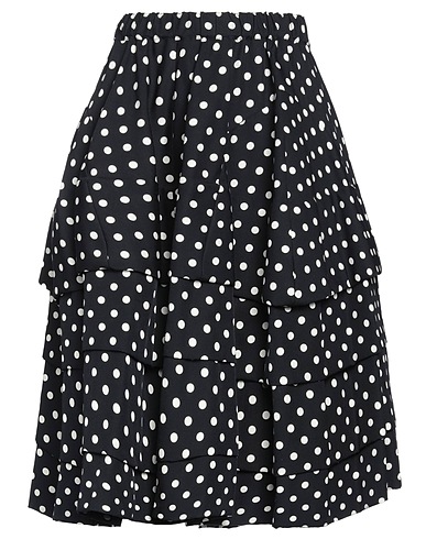 COMME des GARÇONS Midi skirt Black 58% Wool, 42% Silk
