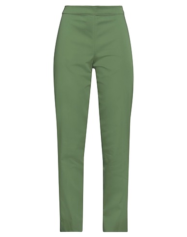 DIANA GALLESI Casual pants Green 72% Cotton, 25% Polyester, 3% Elastane