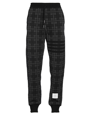 THOM BROWNE Casual pants Charcoal 98% Cotton, 1% Elastane, 1% Polyamide