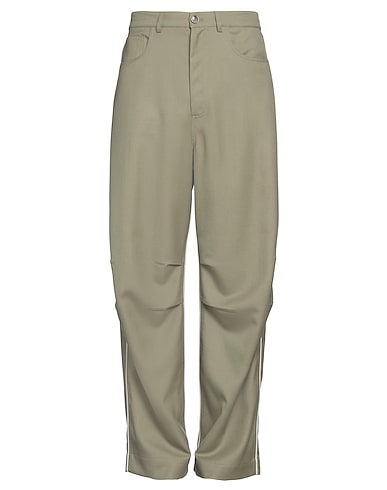 1989 STUDIO Casual trouser Military green 55% Polyester, 45% Virgin Wool