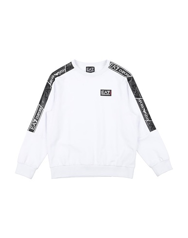 EA7 Felpa Bianco 100% Cotone