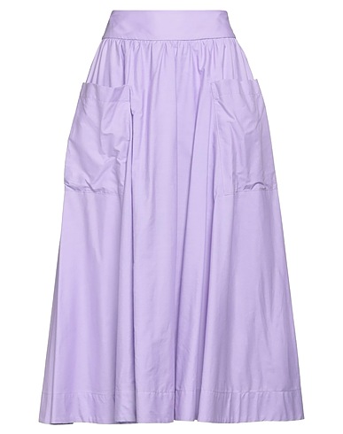 VICOLO Midi skirt Lilac 100% Cotton
