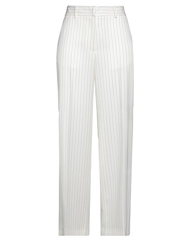 MSGM Pantalone Bianco 99% Lana Vergine, 1% Poliestere